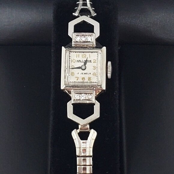 Speidel Hallmark 17 Jewel Yellow & White Gold Vintage Diamond Ladies Watch RUNS - Picture 16 of 16